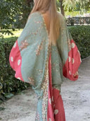 Bohemian Print Kaftan Maxi Dress