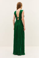 Deep V-Neck Maxi Dress