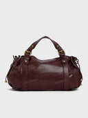 Pleated Commuter Tote Bag