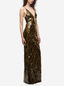 Elegant Emerald Sequin Maxi Dress
