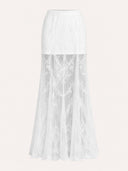 Elegant White Lace Two-Piece Set