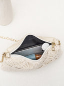 Hollow Crochet Lace Evening Clutch Bag