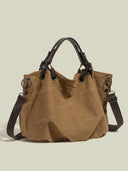 Retro Large-Capacity Canvas Tote Bag