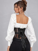 Sheer Mesh Waist Cincher Corset Belt