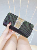 Rhinestone Embellished Clutch Bag