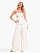 Elegant Crochet Lace Vacation Two-Piece Set