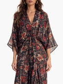 Kimono-Style Printed Dress-4