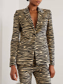 Exquisite Zebra Print Straight Leg Pants
