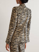 Exquisite Zebra Print Straight Leg Pants