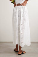 Fashionable Ruffled Crochet Hollow-Out Tank Top