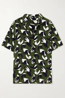 Unique Floral Print Satin Shirt