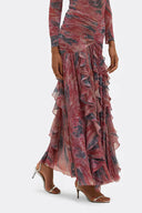 Exquisitely Ruched Halter Twist V-Neck Bodysuit