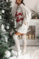 Christmas Santa Baby Loose-fitting Long-sleeved Mid-length Knit Sweater