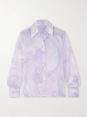 Unique Ethnic Print Button-Up Shirt