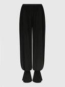 Casual Ruched Pocket Elastic Waistband Pants