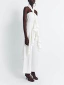 Classic High-Waist Pockets Wide-Leg Pants