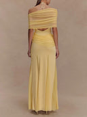 Elegant Bodycon Mesh Maxi Dress