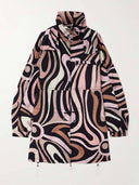 Unique Pattern Print Oversized Loose Jacket