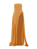 Elegant Off-the-shoulder Draped Irregular Long Top