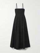 Classic Ruched Off-Shoulder A-Line Maxi Dress