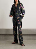 Elegant Floral Print Button-Up Shirt