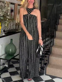 Unique Design Printed Jumpsuit