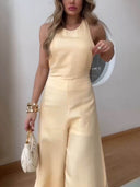 Unique Sexy Lace-Up Loose Jumpsuit