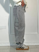 Classic Fashion Balloon Carpenter Shine Denim Jeans