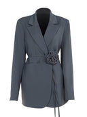 Fashionable Floral Jacket Suit