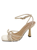 Fashionable One-Line Buckle Women's Sandals Stiletto Open Toe Sexy High Heels