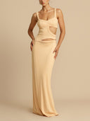 Elegant Backless Halter Dress