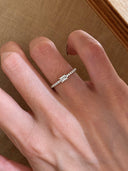 Emerald Cut Pave Band Ring