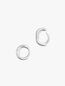 Silver Tiny Basic Huggies