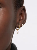 Oval Pearl Hoop Charms