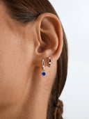 Round Blue Sapphire Drops