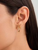 Medium Flatted Hoops