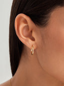 Medium Flatted Hoops