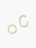 Medium Flatted Hoops