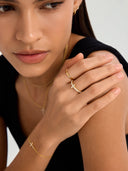 Pave Sapphire Cross Ring