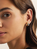 Mixed Bold Double Hoops