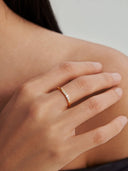 Petite Pave Curve Ring