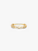 Silver Linked Delicate Ring