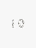 Small Twisted Pave Huggies