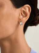 Pave Bold Double Hoops