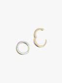 Medium Mixed Minimalist Double Semicircle Hoops