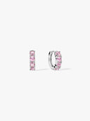 Pink Sapphire Huggies