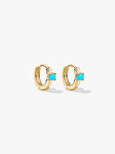 Mini Turquoise Huggies