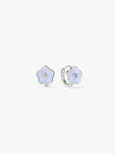 Chalcedony Flower Huggies