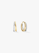 Medium Mixed Double Layered Hoops
