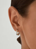 Medium Mixed Double Layered Hoops
